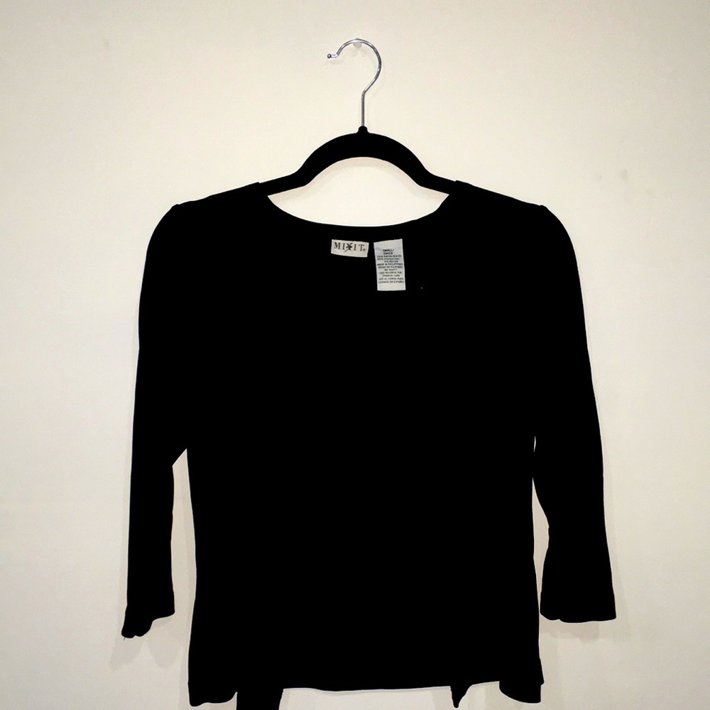 “MIXIT” Sleek Black Cardigan